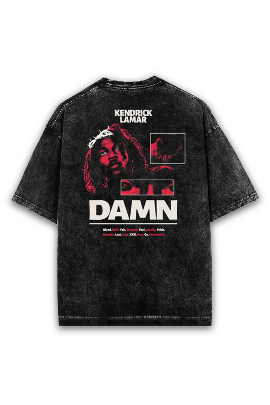 Kendrick Lamar Oversized Tshirt – Acid Grey