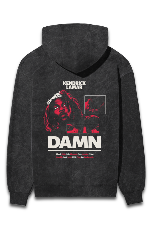 Kendrick Lamar Oversized Hoodie – Acid Grey