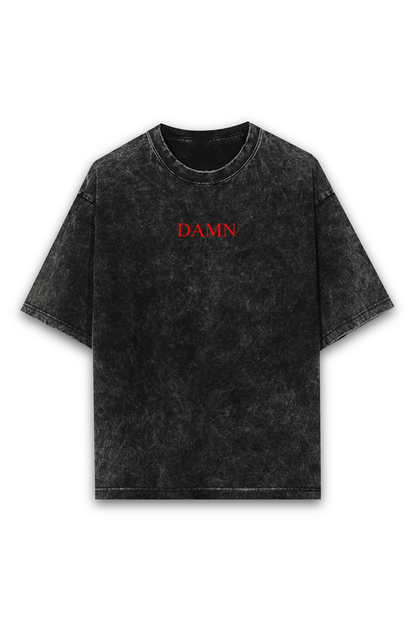 Kendrick Lamar Printed Oversized Tshirt – Acid Grey