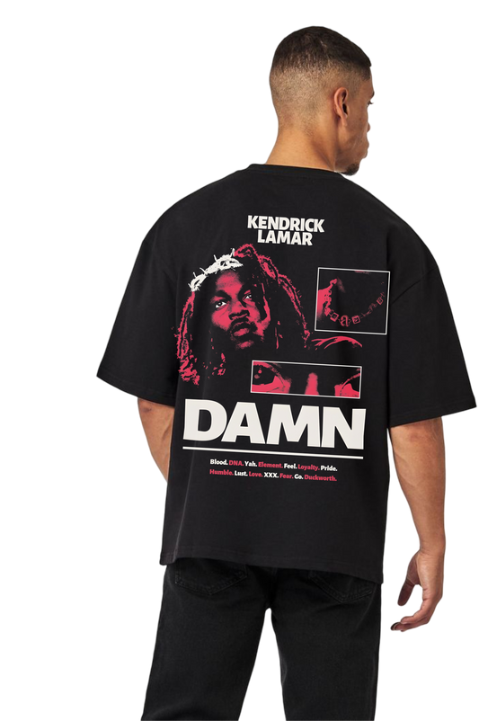 Kendrick Lamar Oversized T-Shirt – Black