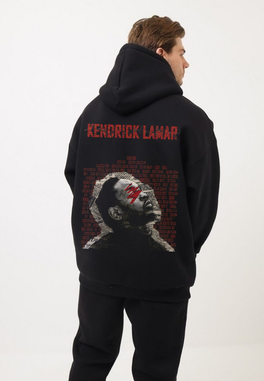 Kendrick Lamar Oversized Hoodie – Black