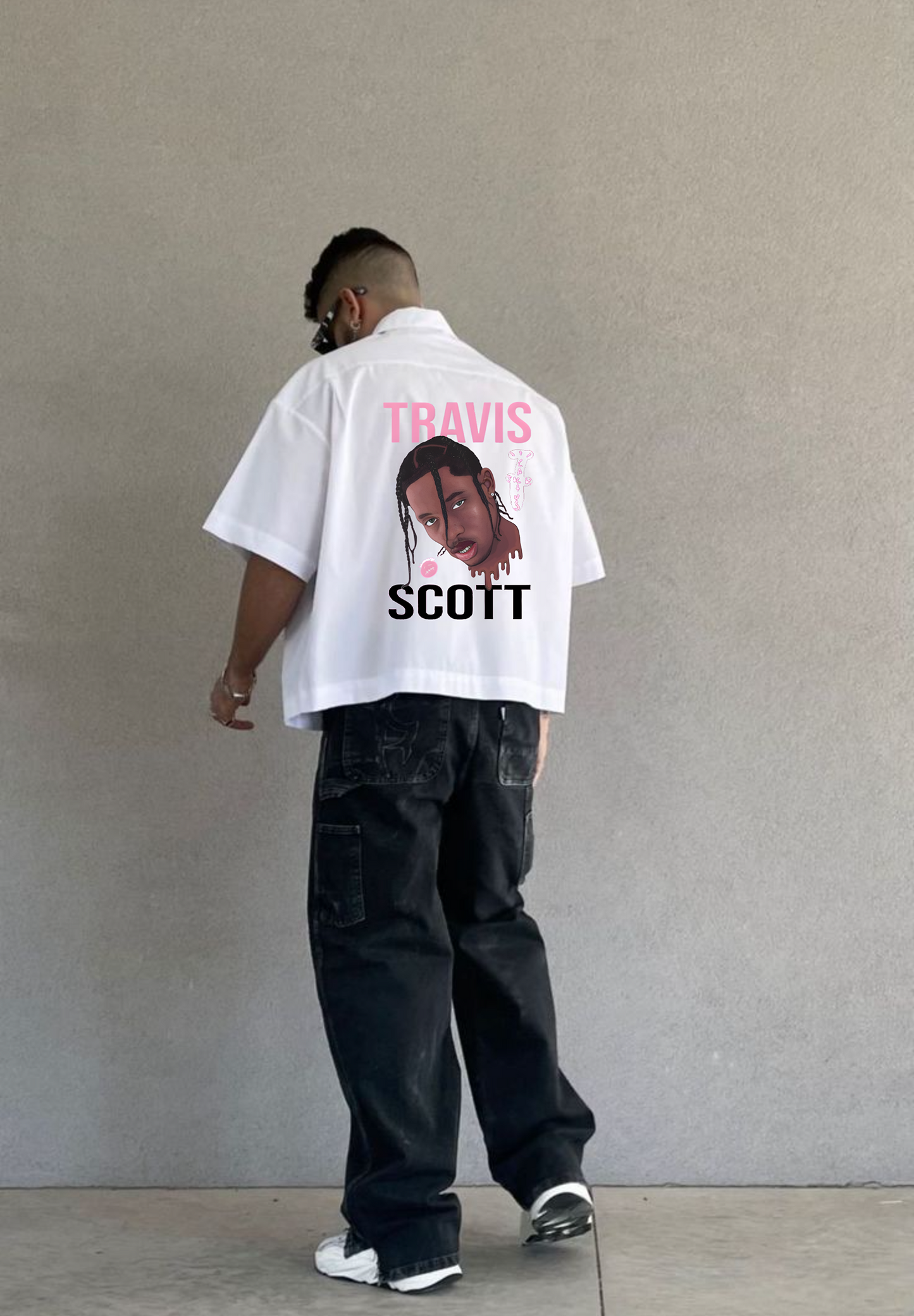 Travis Scott Oversized Shirt – White